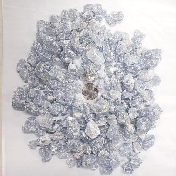 1 LB Celestite Crystals Rough Stones From Madagascar Bulk Healing Crystal Gems - Picture 3 of 3